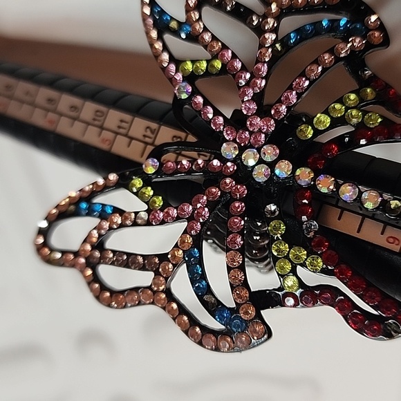 Multi - Colored gem Butterfly Ring - Size 6+ (Stretch) - Picture 6 of 6